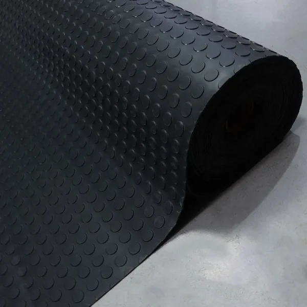 Piso emborrachado moeda